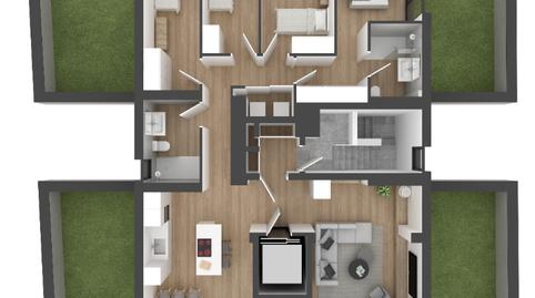 Foto 4 de Àtic en venda a Carrer de la Indústria, Caputxins - Ambulatori, Vic