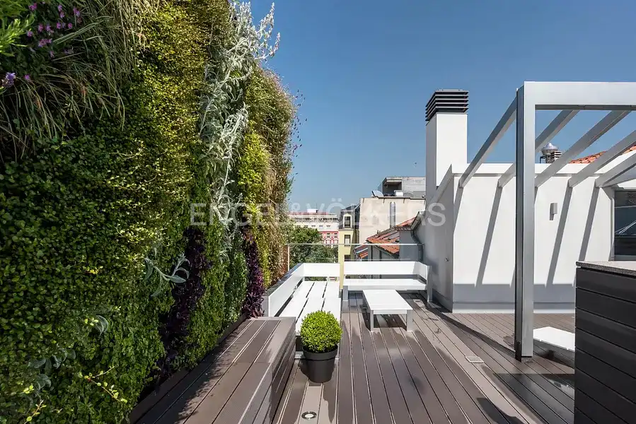 Terraza de Piso de alquiler en Madrid con Aire acondicionado, Calefacción y Parquet