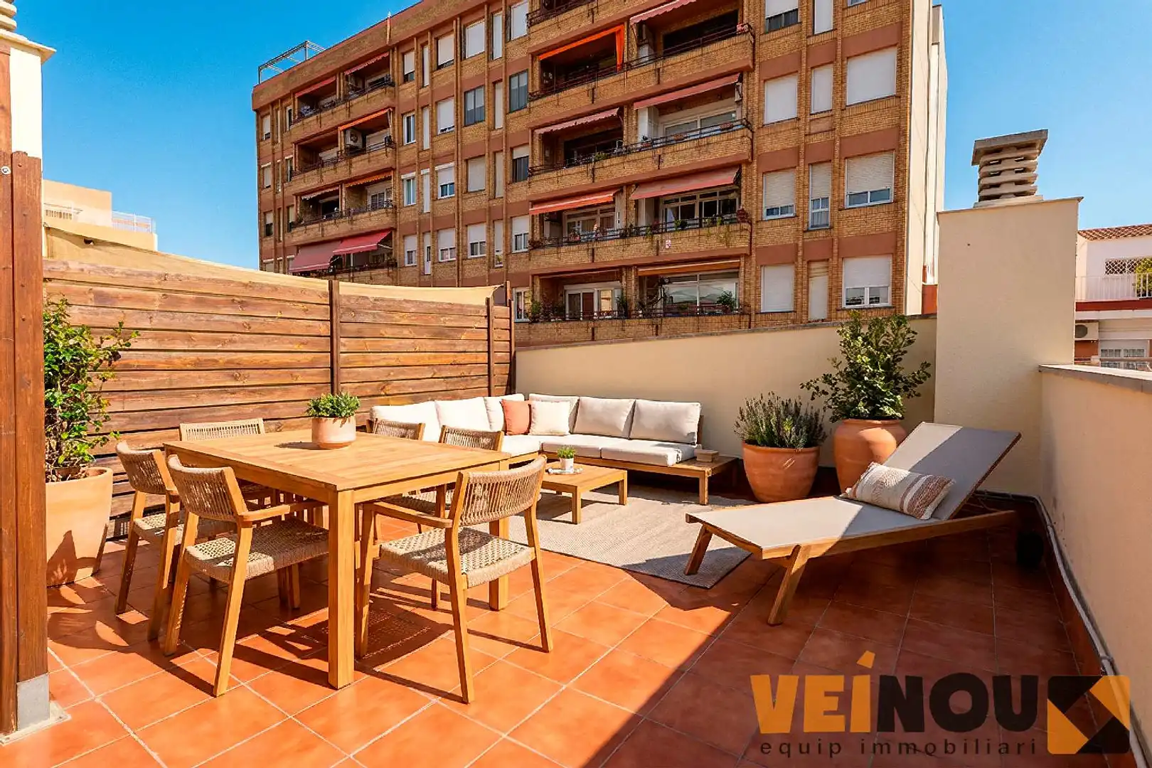 Terrace of Flat for sale in Badalona  with Air Conditioner, Heating and Terrace