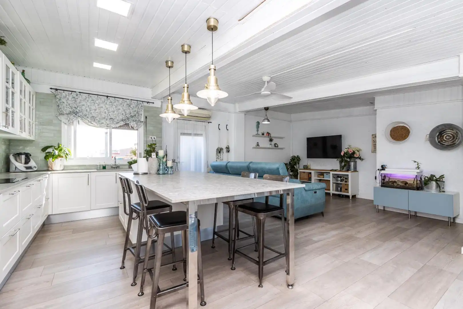 Esszimmer von Einfamilien-Reihenhaus zum Verkauf in Terrassa mit Heizung und Terrasse