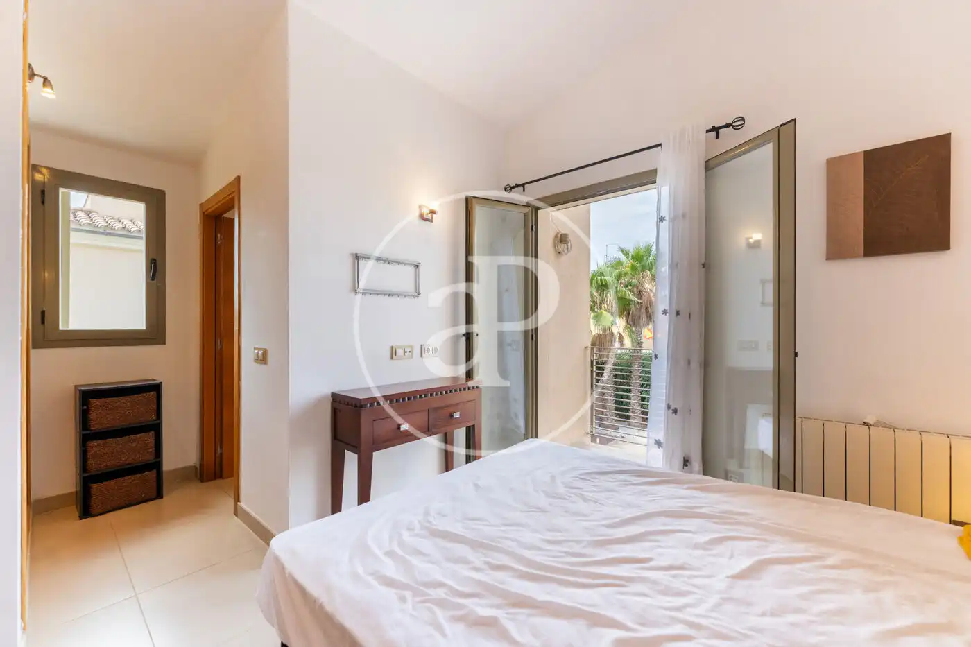 Schlafzimmer von Einfamilien-Reihenhaus zur Miete in Llucmajor mit Klimaanlage, Heizung und Privatgarten