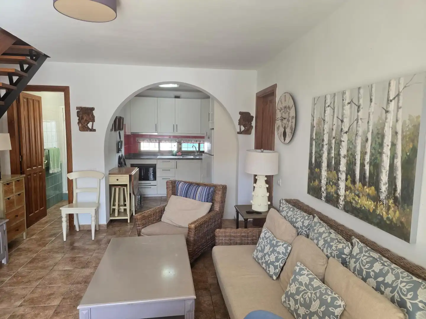 Living room of Duplexes for rent in San Bartolomé de Tirajana  with Terrace, Furnished and Balcony