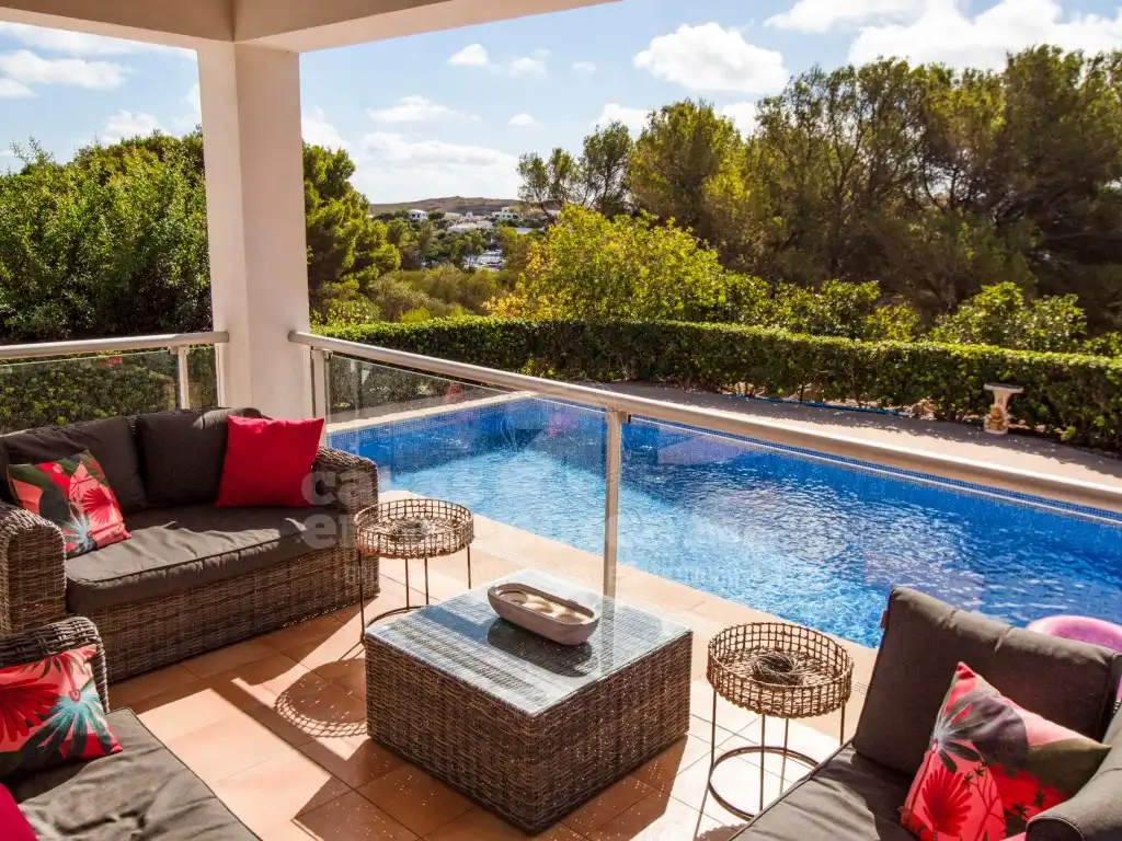 Terrassa de Casa o xalet en venda en Es Mercadal amb Aire condicionat, Jardí privat i Terrassa