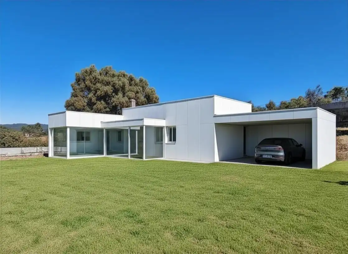 Vista exterior de Casa o xalet en venda en Vilagarcía de Arousa amb Jardí privat