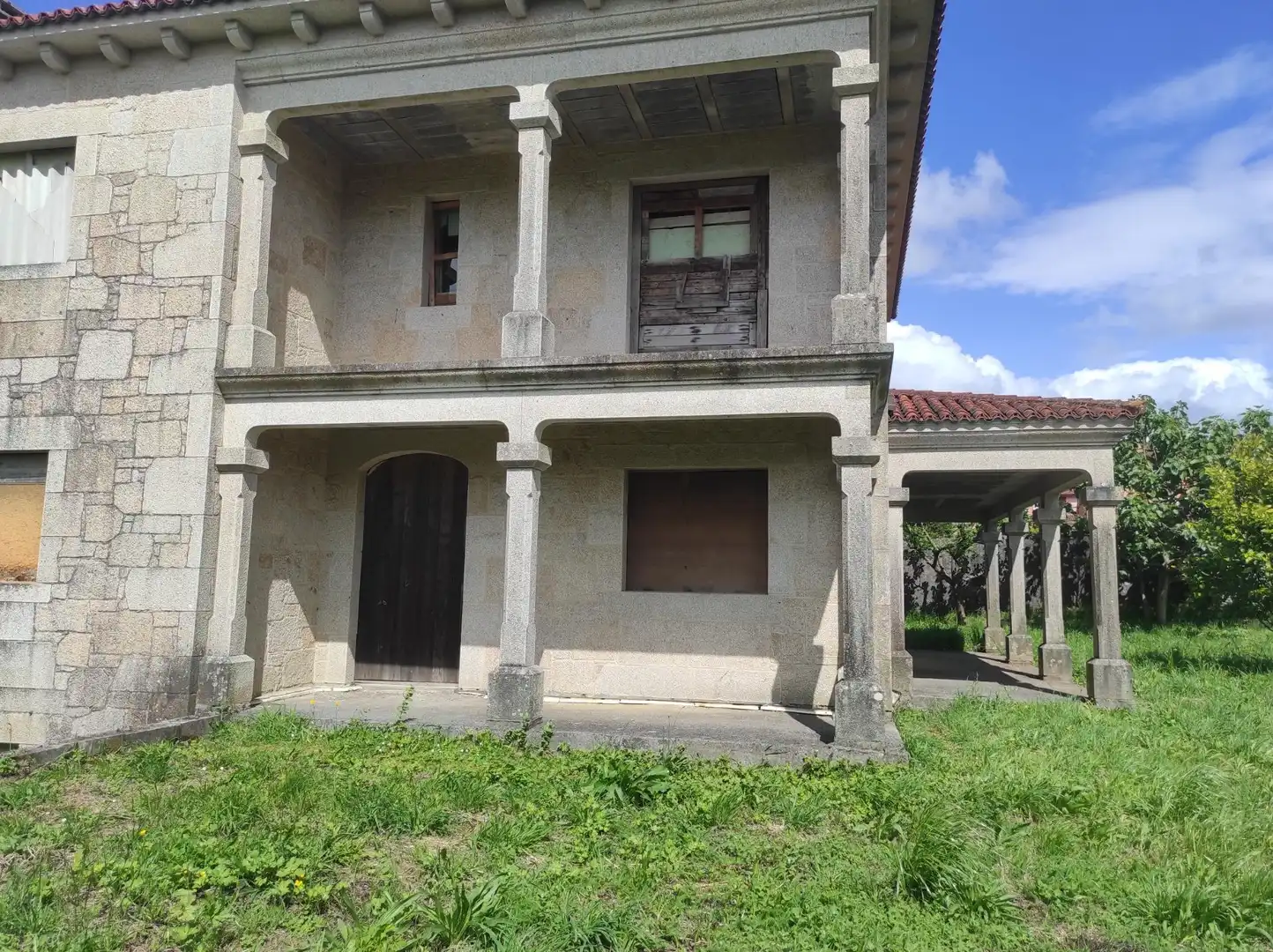 Exterior view of Houses for sale in Santiago de Compostela   with Private garden and Terrace