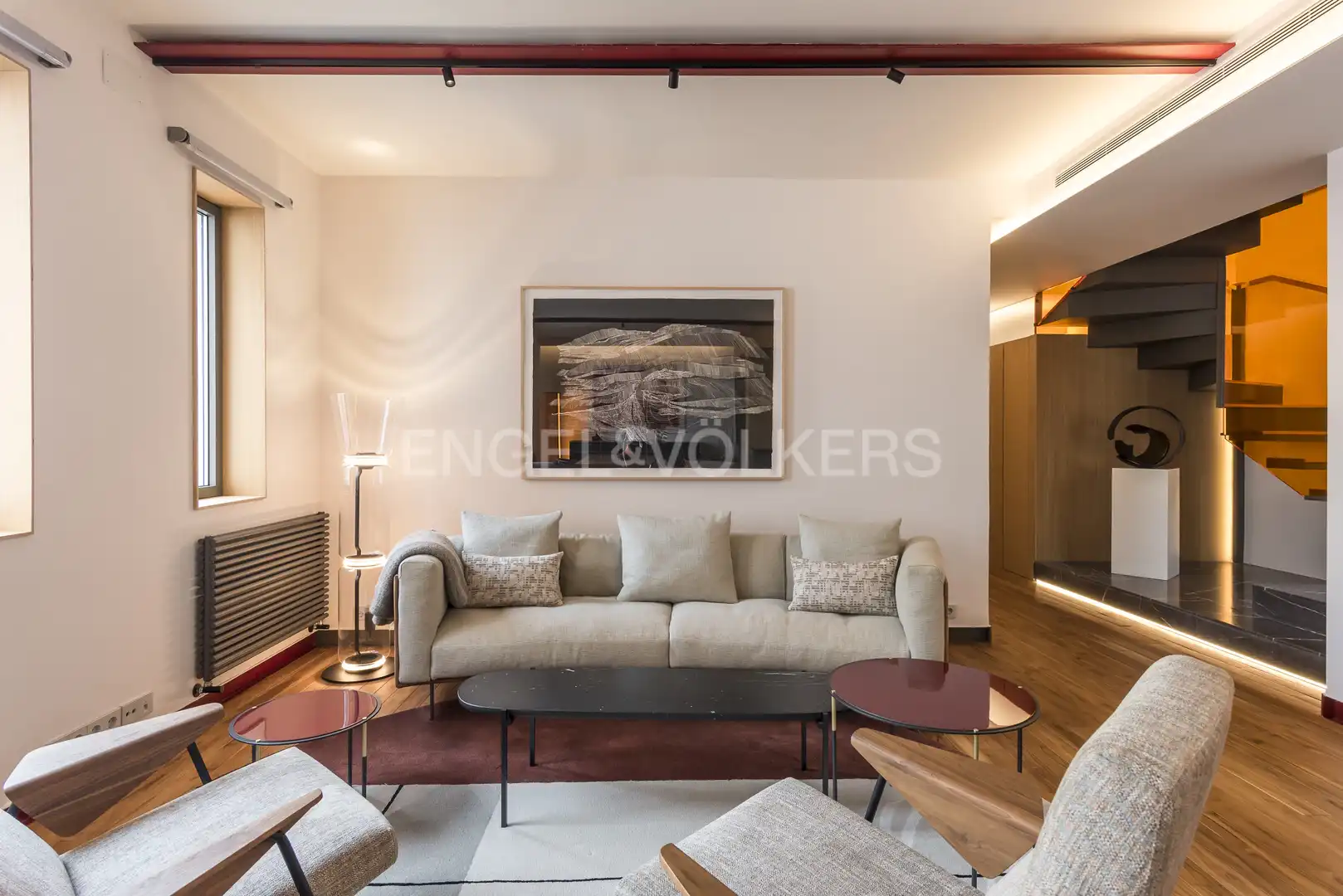 Living room of Flat for rent in Barrio de Salamanca