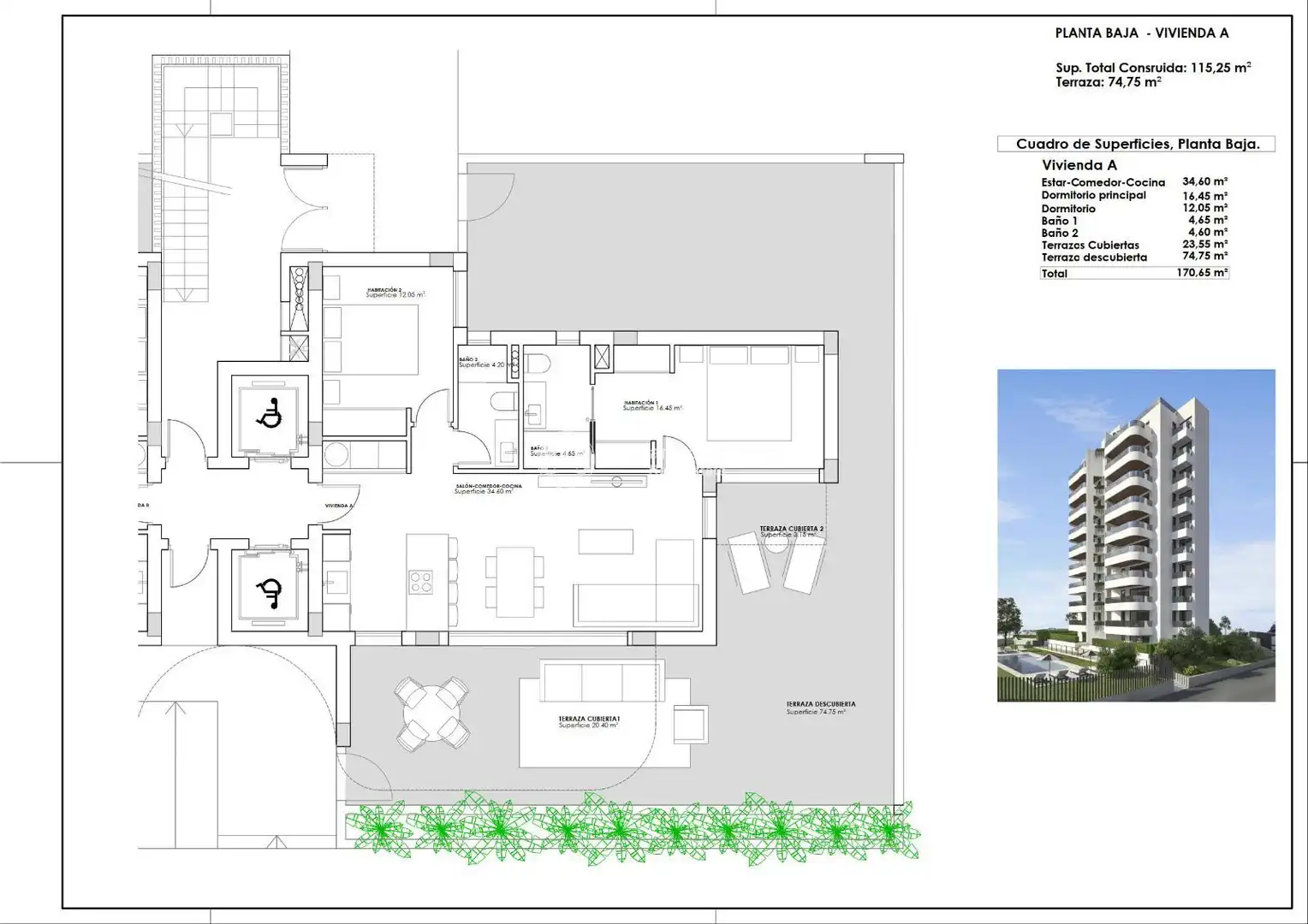 Apartamento en venta en Guardamar del Segura con Aire acondicionado, Calefacción y Terraza