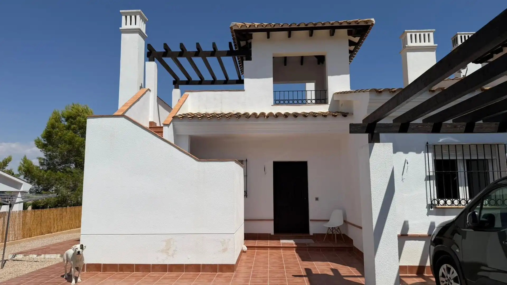 Vista exterior de Casa o chalet en venta en Fuente Álamo de Murcia con Piscina comunitaria
