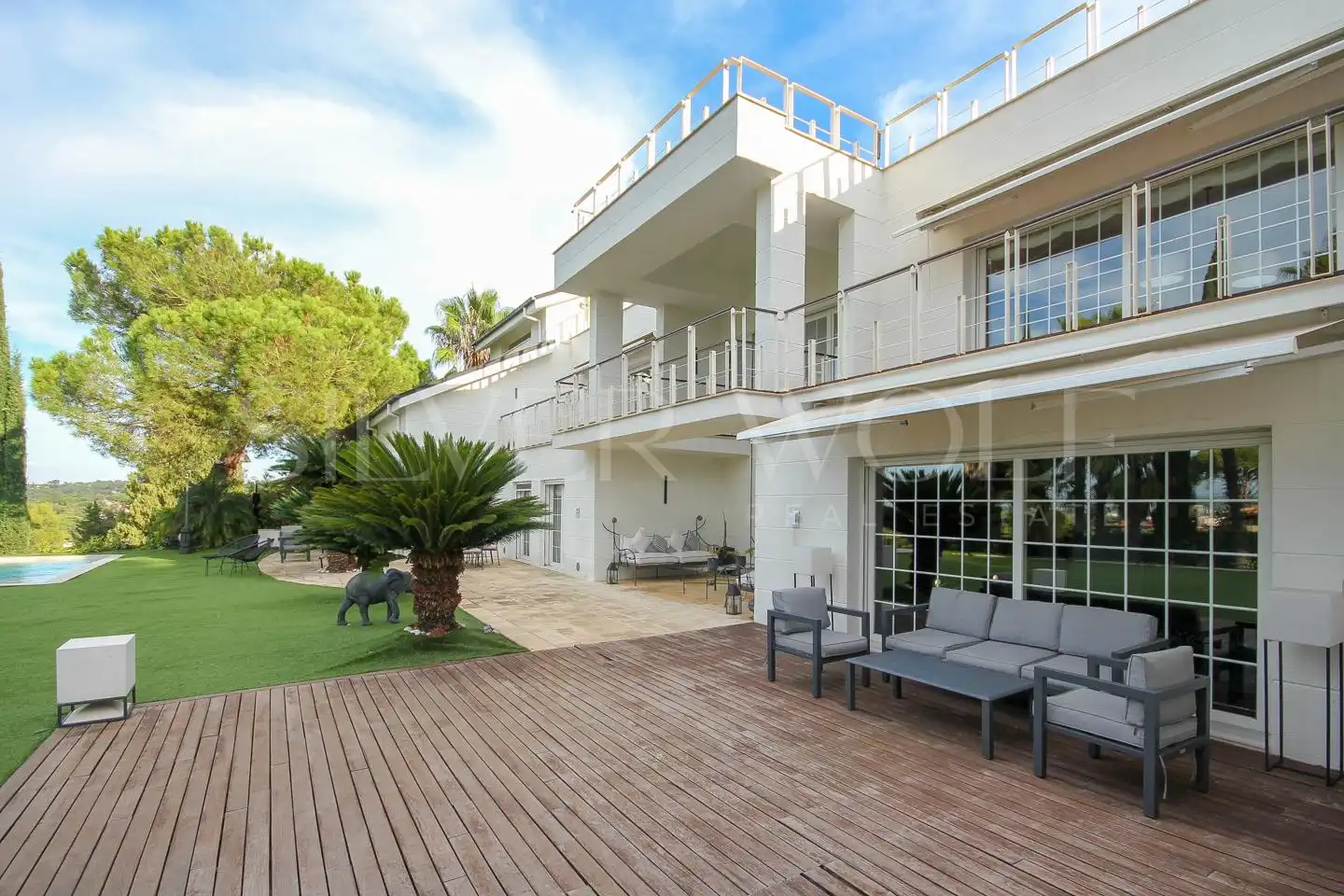 Garden of Houses for sale in Sant Cugat del Vallès  with Air Conditioner, Heating and Private garden