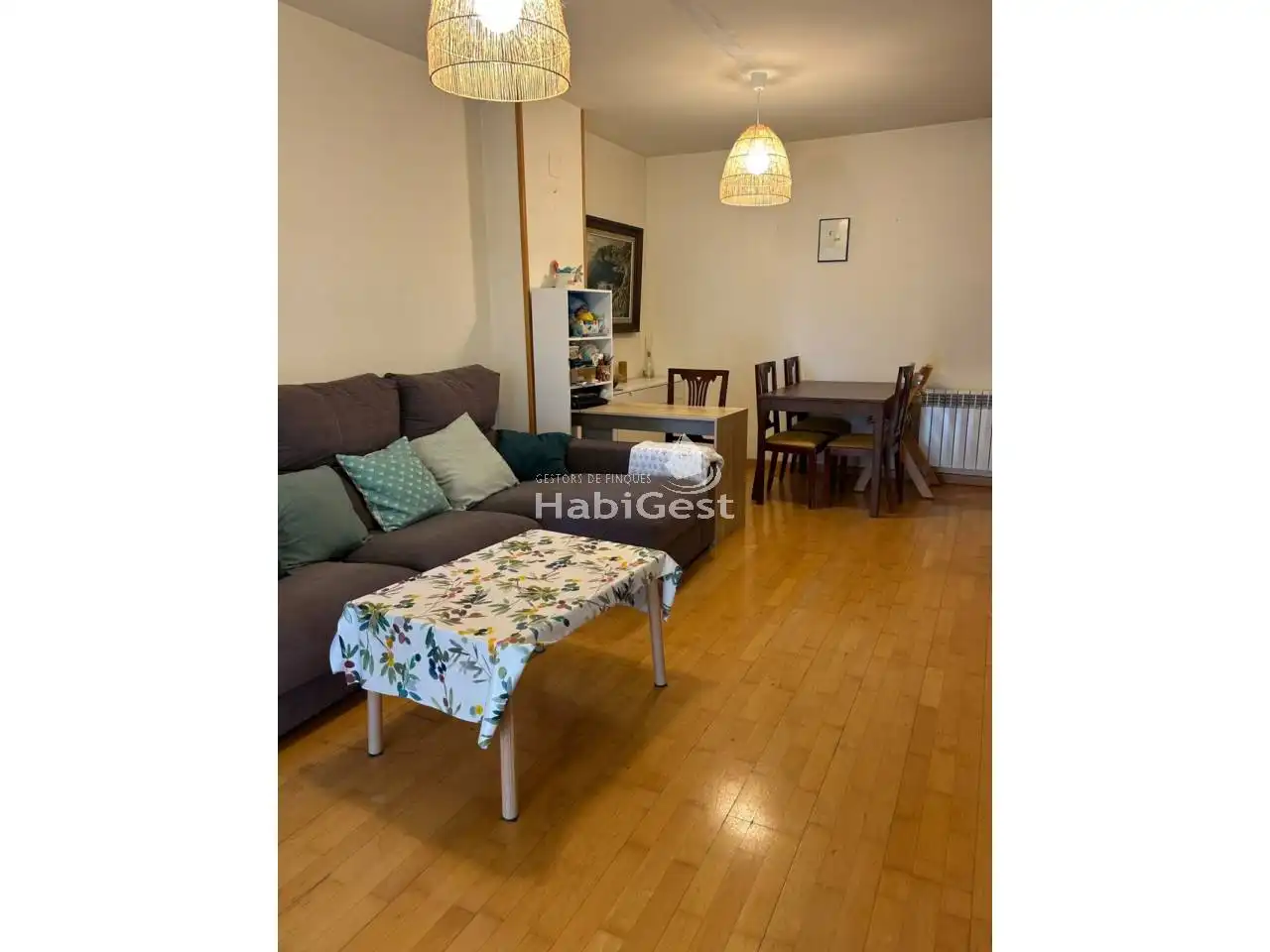 Sala de estar de Piso en venta en Girona con Aire acondicionado, Calefacción y Parquet