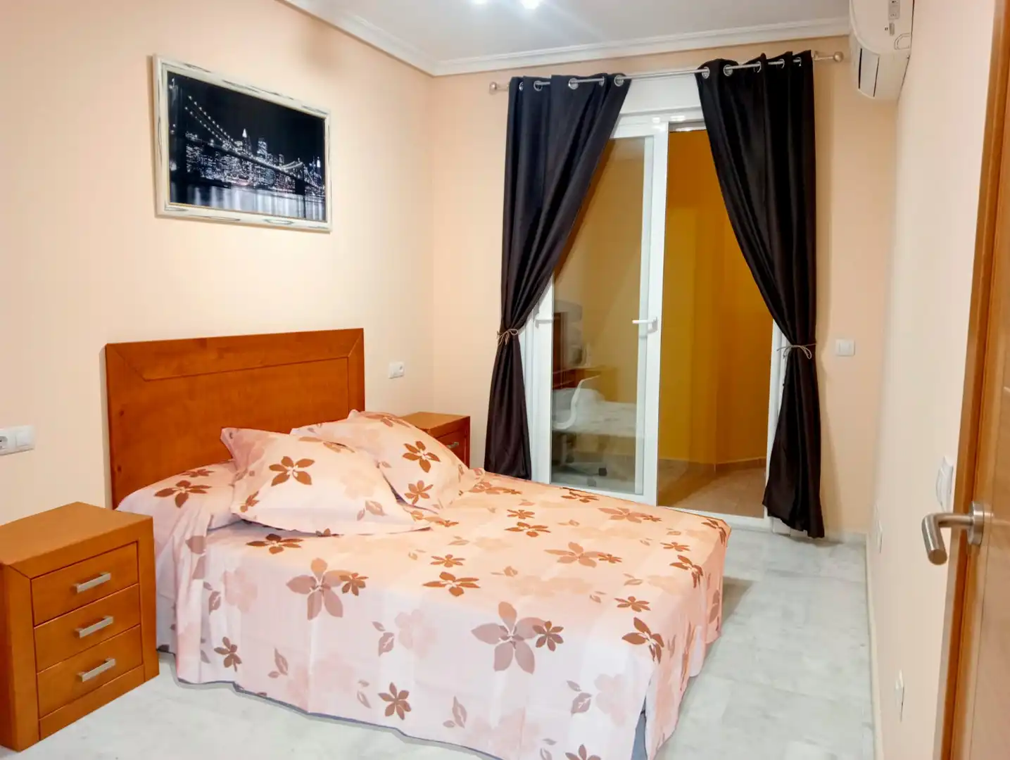Schlafzimmer von Wohnung zur Miete in Fuengirola mit Terrasse, Möbliert und Ofen