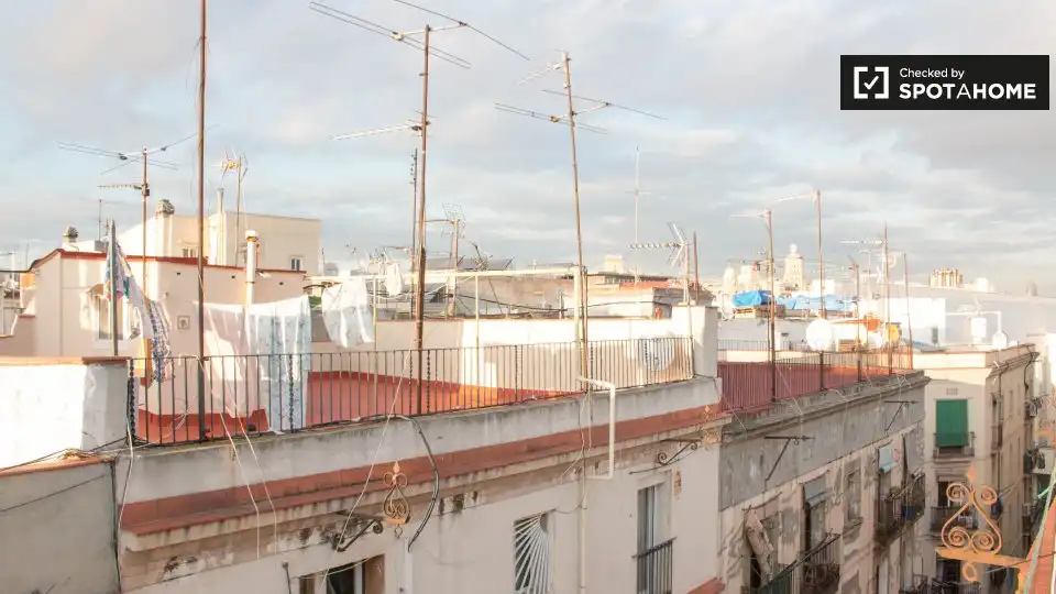 Vista exterior de Piso de alquiler en Barcelona con Aire acondicionado, Calefacción y Amueblado