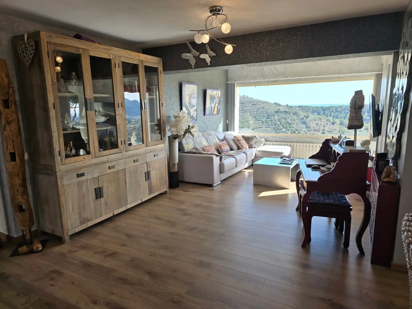 Sala de estar de Casa o chalet en venta en Calpe / Calp con Aire acondicionado, Calefacción y Jardín privado