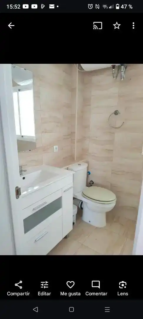 Bathroom of Flat for share in Puerto Real  with Air Conditioner, Furnished and Oven
