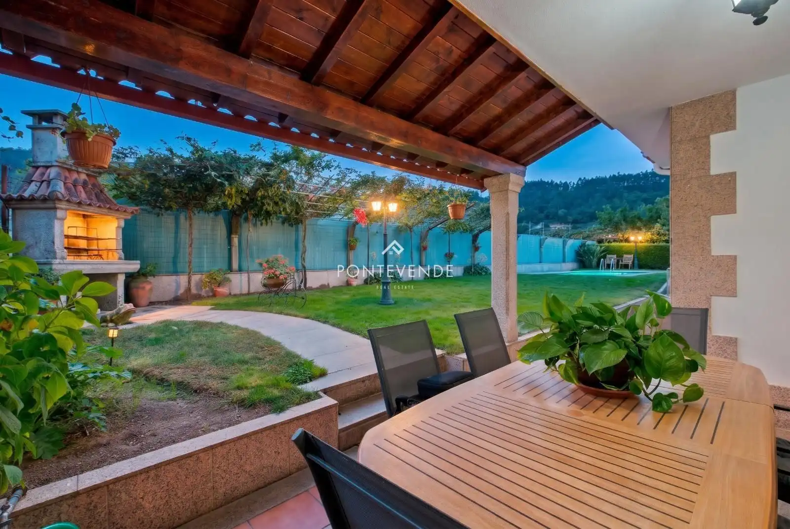 Terraza de Casa o chalet en venta en Campo Lameiro, Pontevedra