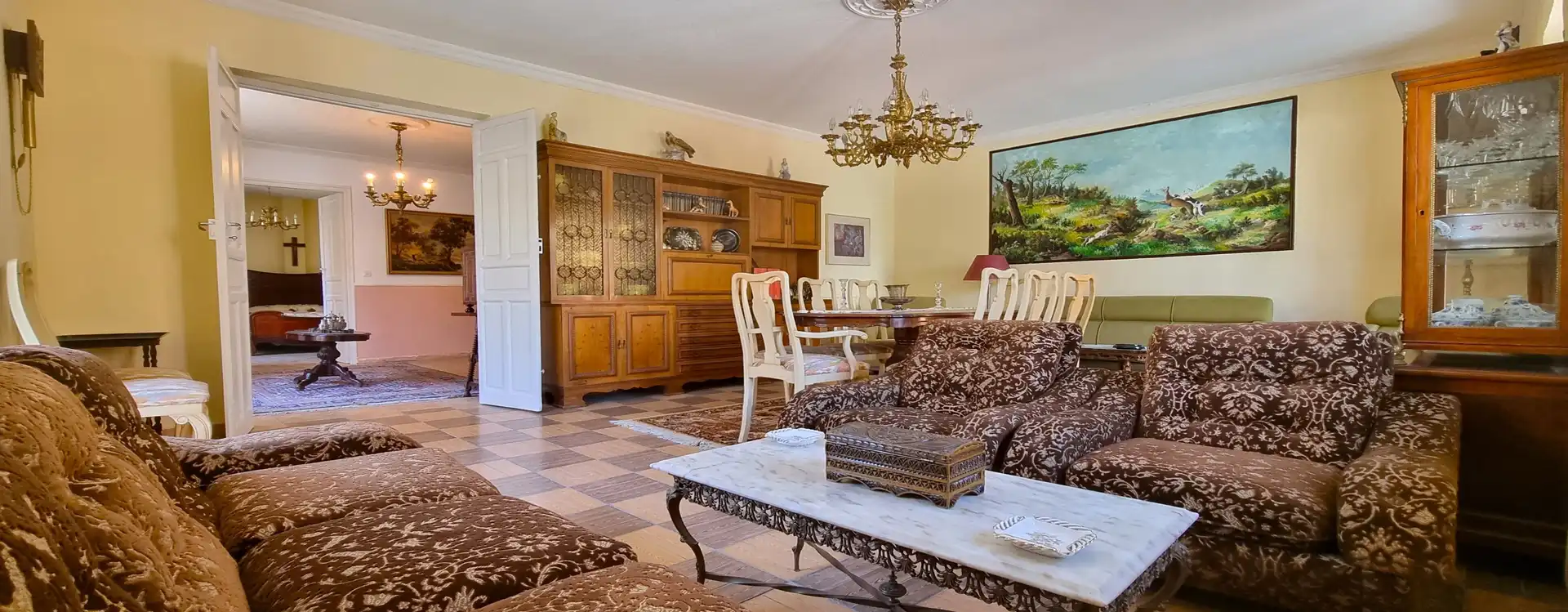 Living room of Houses for sale in Guadalix de la Sierra  with Heating, Parquet flooring and Storage room