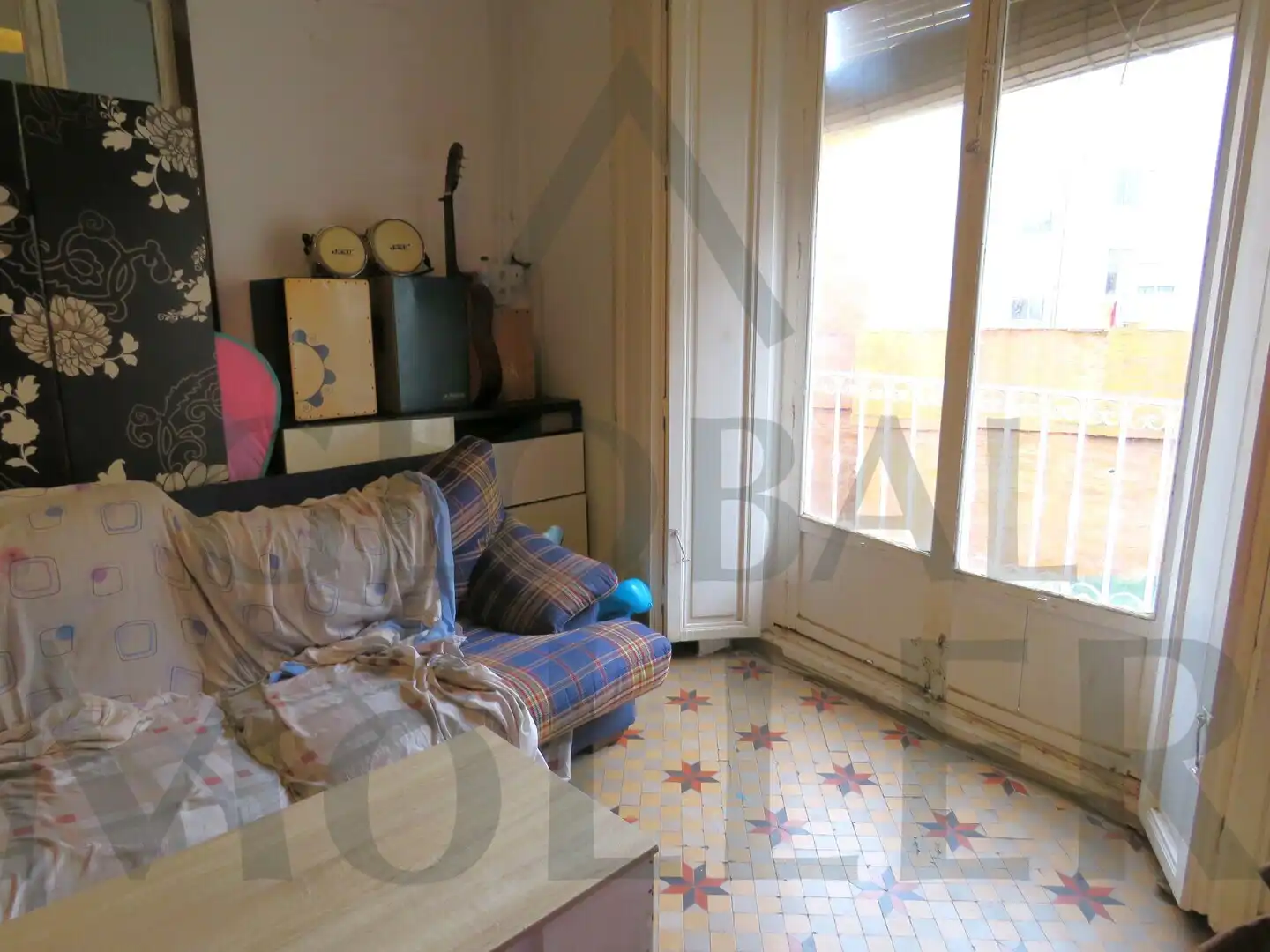 Sala de estar de Piso en venta en Cartagena con Amueblado y Balcón