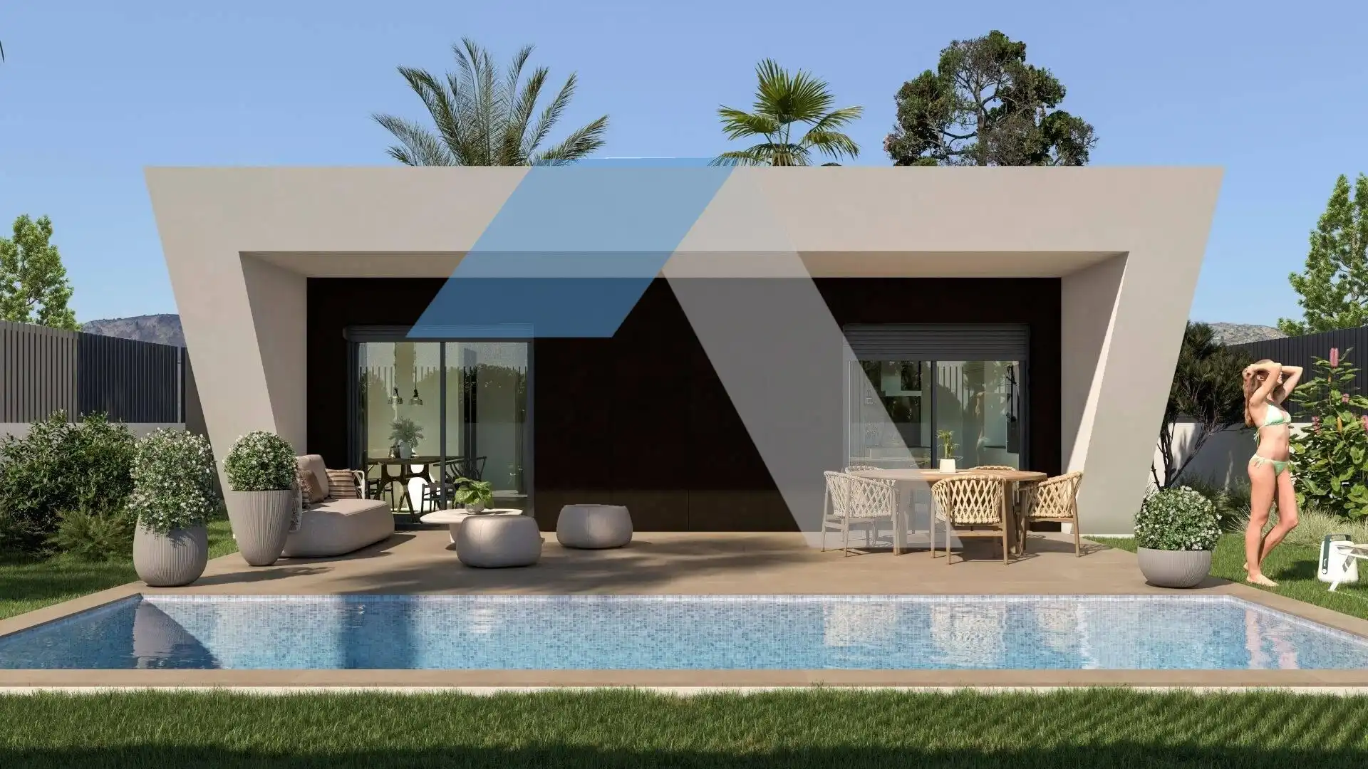 Bungalow con piscina en venta en Monforte del Cid