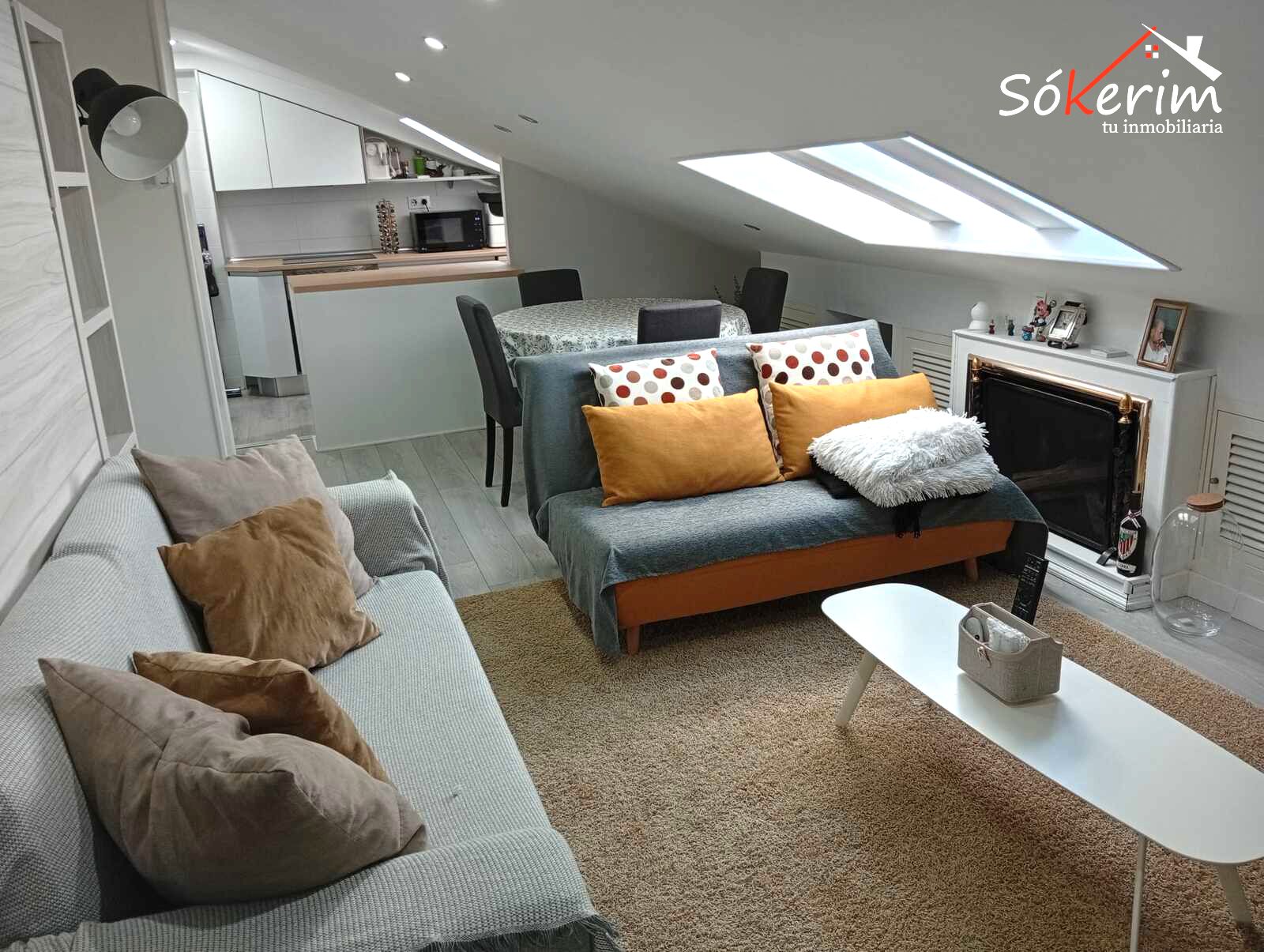 Living room of Attic for sale in  Madrid Capital  with Air Conditioner