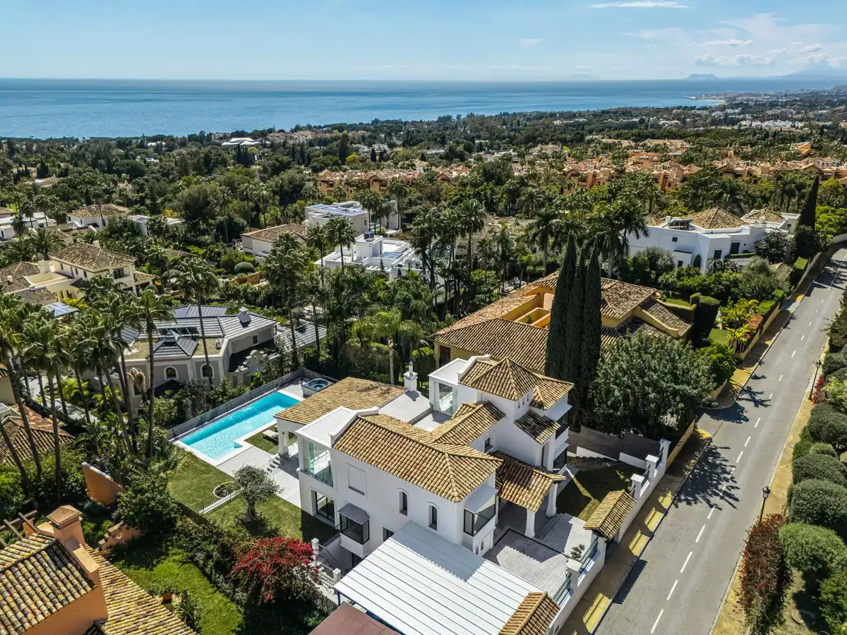 Exterior view of Houses for sale in Marbella  with Air Conditioner, Private garden and Terrace
