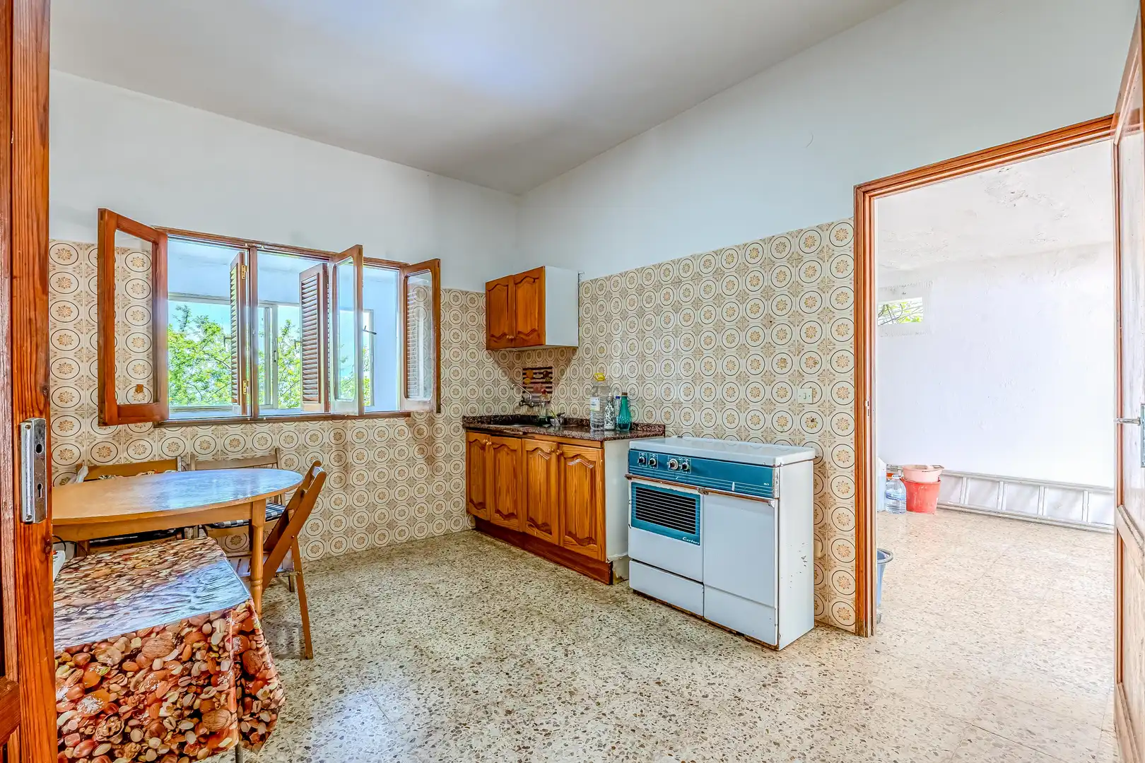 Cuina de Casa o xalet en venda en Valleseco amb Jardí privat, Terrassa i Traster
