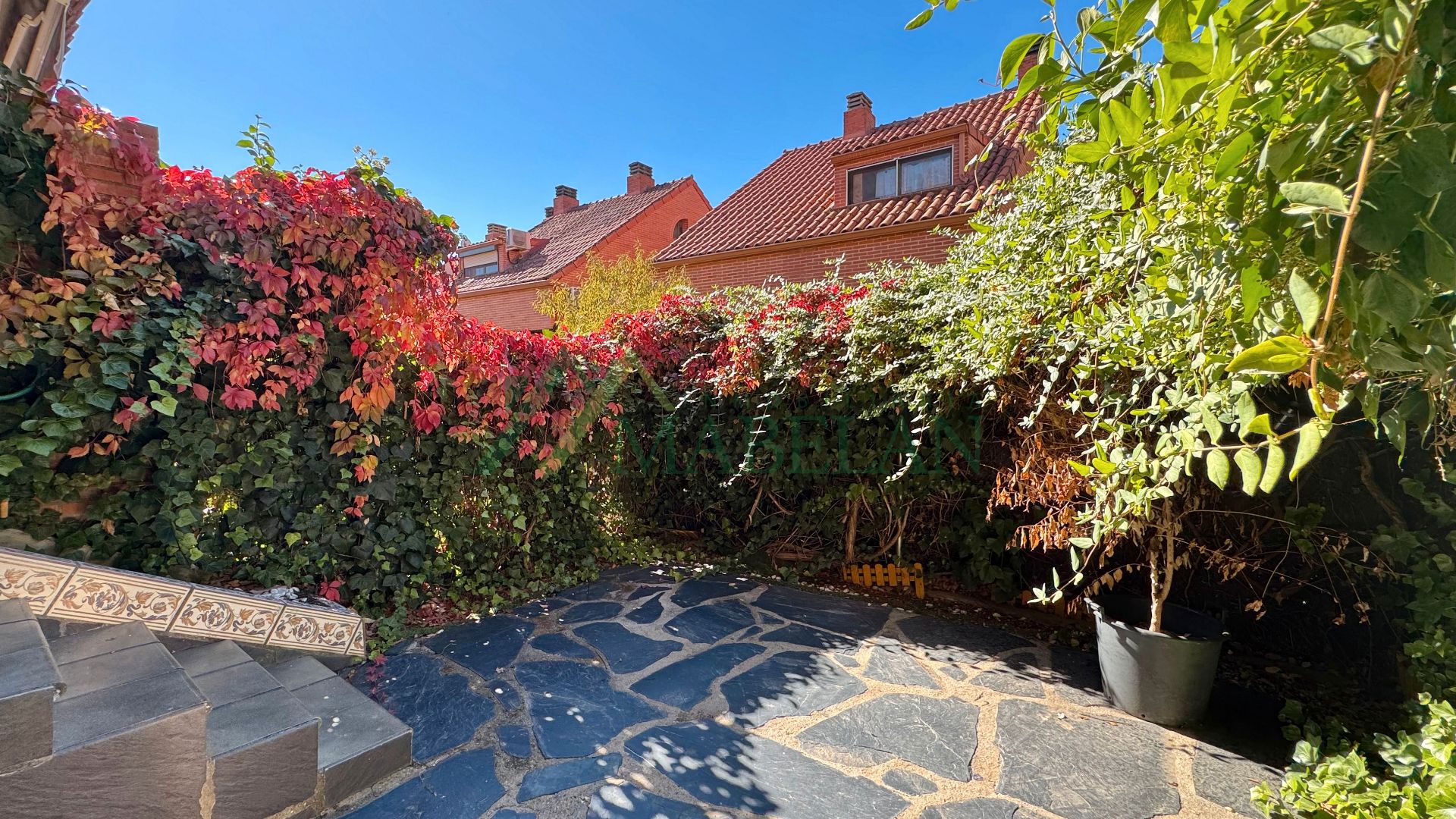 Jardí de Casa adosada de lloguer en Boadilla del Monte amb Aire condicionat, Calefacció i Jardí privat