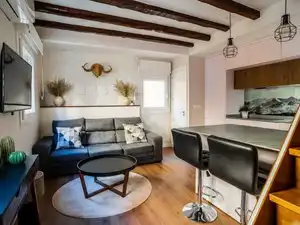 Living room of Duplex for sale in  Madrid Capital  with Air Conditioner and Heating
