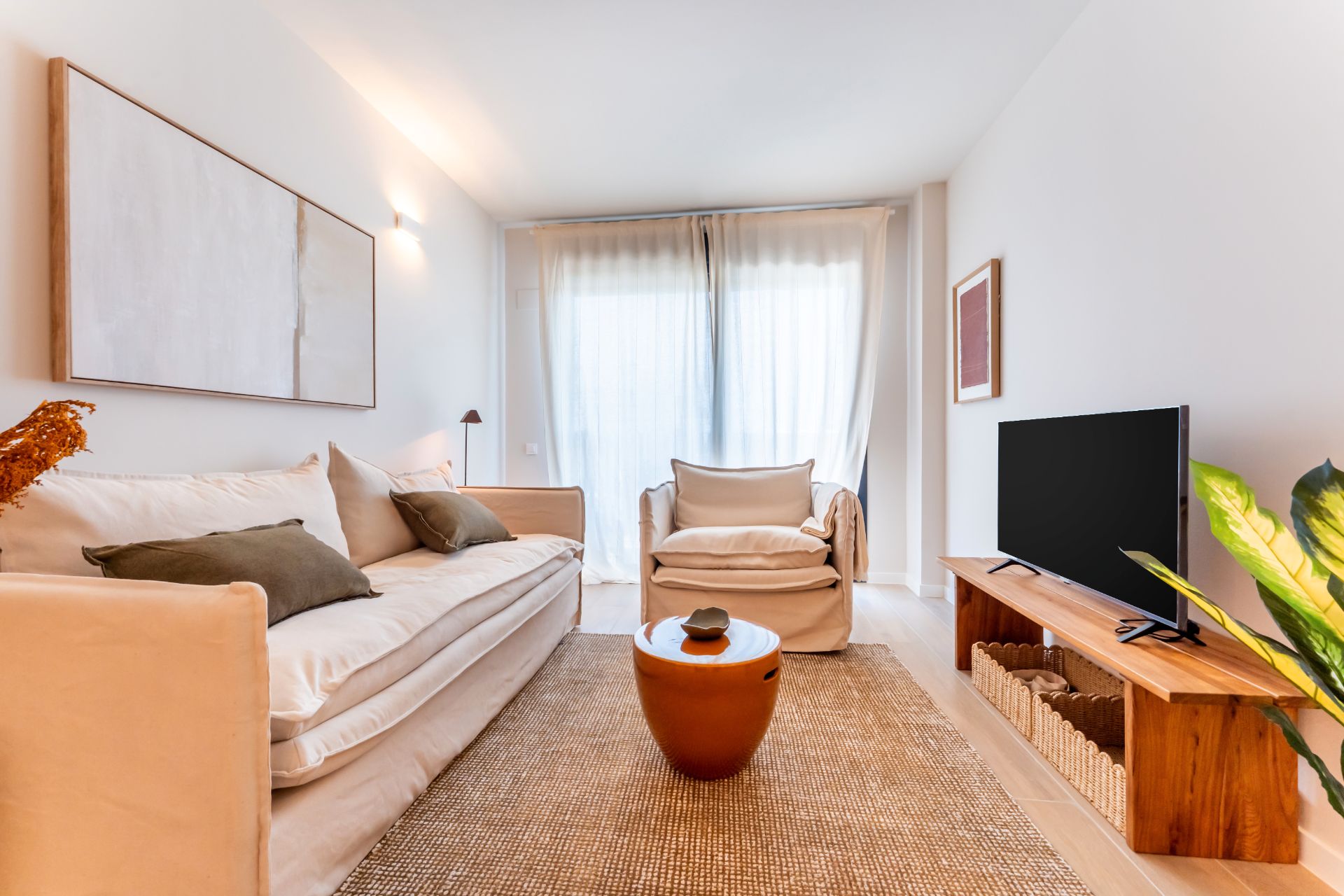 Living room of Flat to rent in Sant Joan d'Alacant  with Air Conditioner, Heating and Storage room