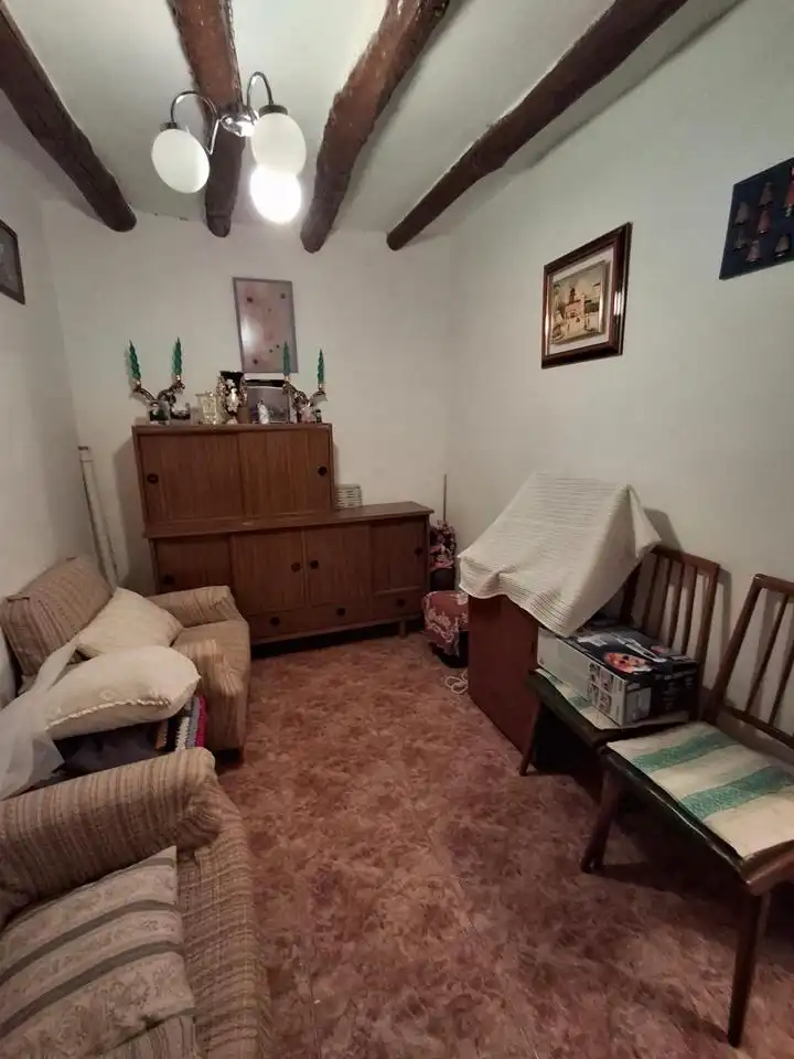 Living room of Houses for sale in Bijuesca  with Terrace, Furnished and Balcony