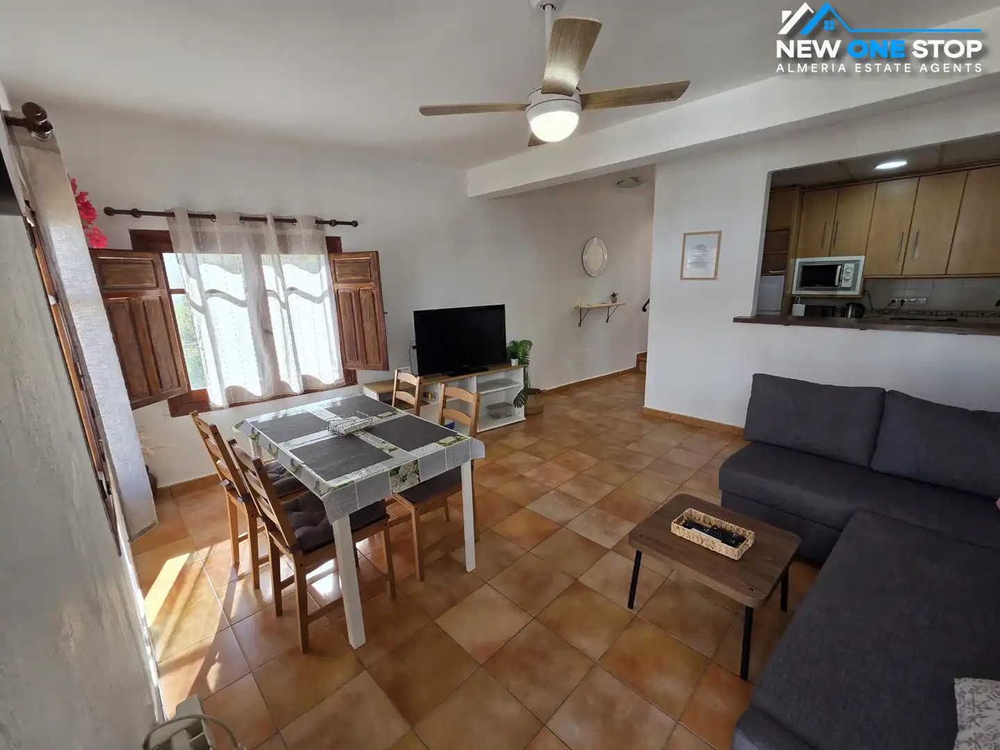 Living room of Houses for sale in Mojácar  with Heating, Terrace and Furnished