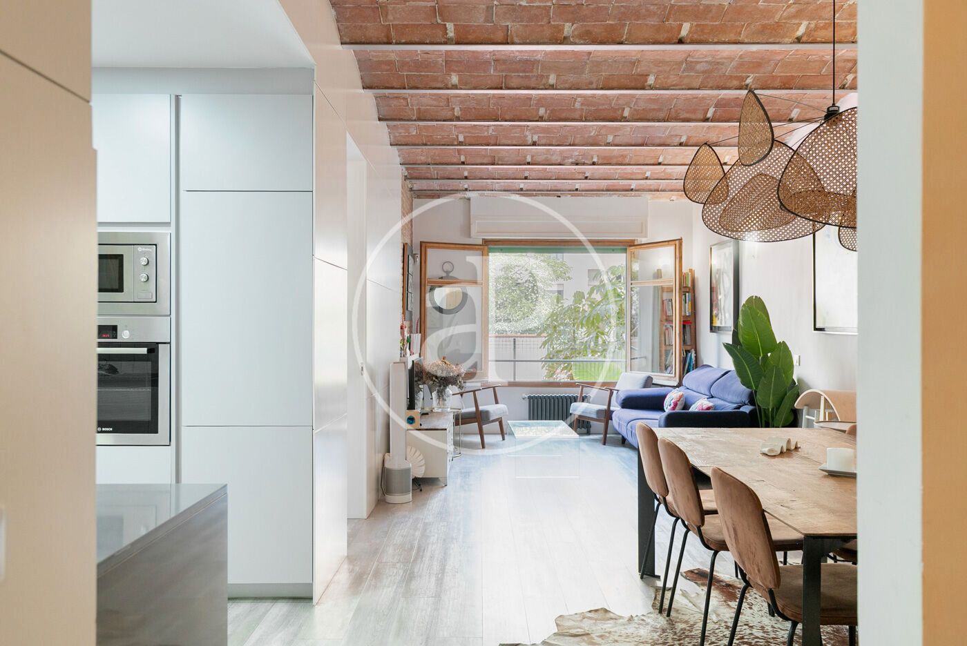 Living room of Flat for sale in  Barcelona Capital  with Air Conditioner and Heating