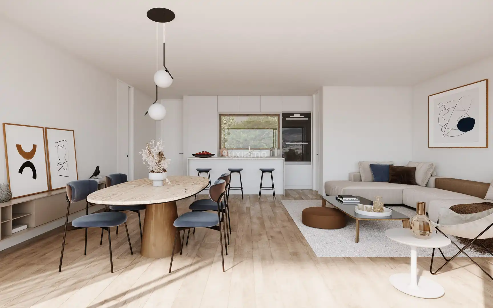 Sala d'estar de Àtic en venda en L'Alfàs del Pi amb Aire condicionat, Calefacció i Jardí privat