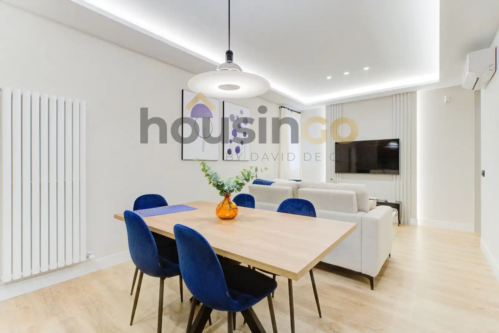 Sala de estar de Piso de alquiler en Madrid con Aire acondicionado, Calefacción y Amueblado