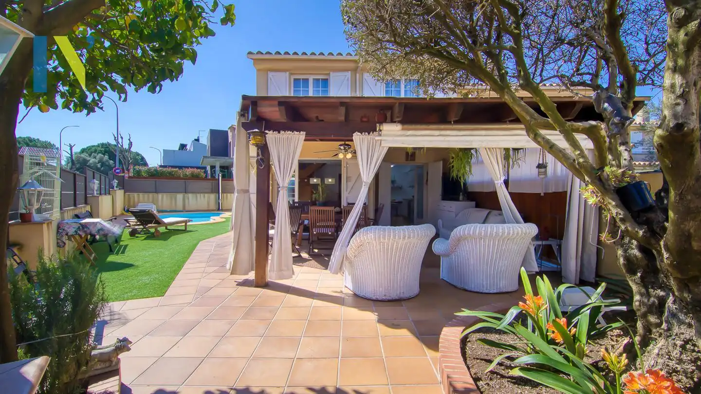Terrace of Detached homes for sale in Vilablareix  with Heating, Private garden and Swimming Pool