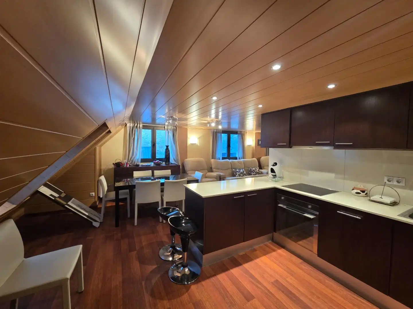 Cocina de Ático en venta en Encamp con Calefacción, Parquet y Amueblado