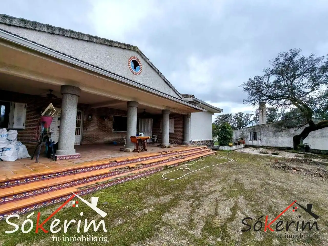 Vista exterior de Piso en venta en San Román de los Montes con Calefacción, Jardín privado y Terraza