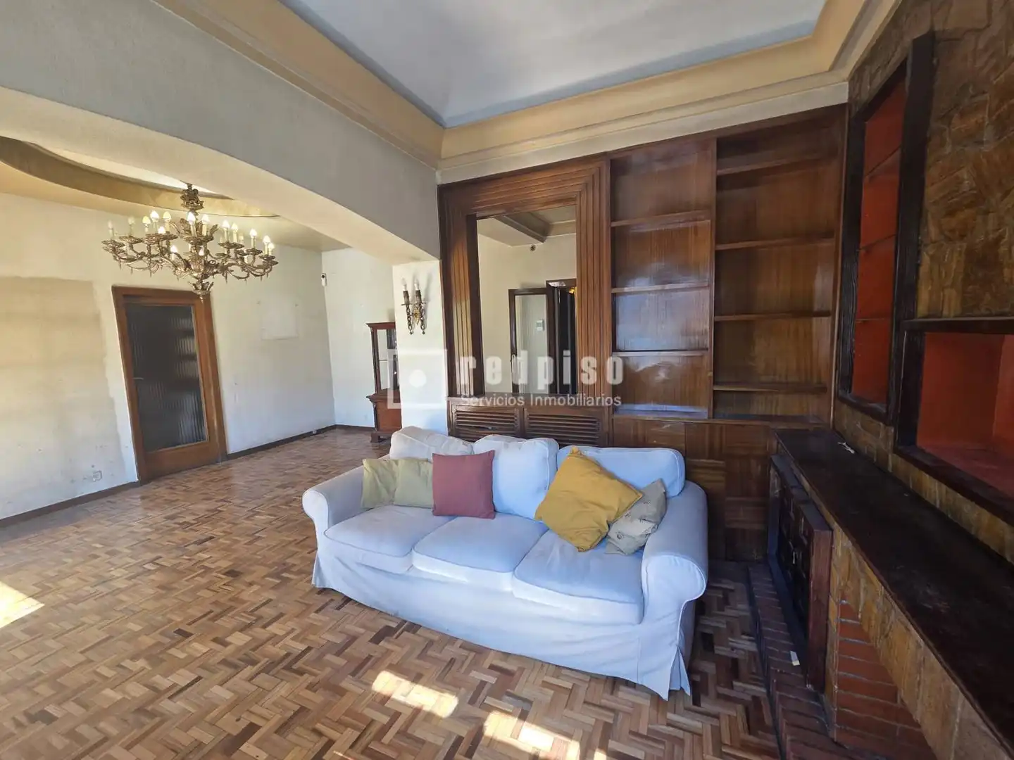 Wohnzimmer von Wohnung zum Verkauf in Madrid mit Heizung, Parkett und Terrasse