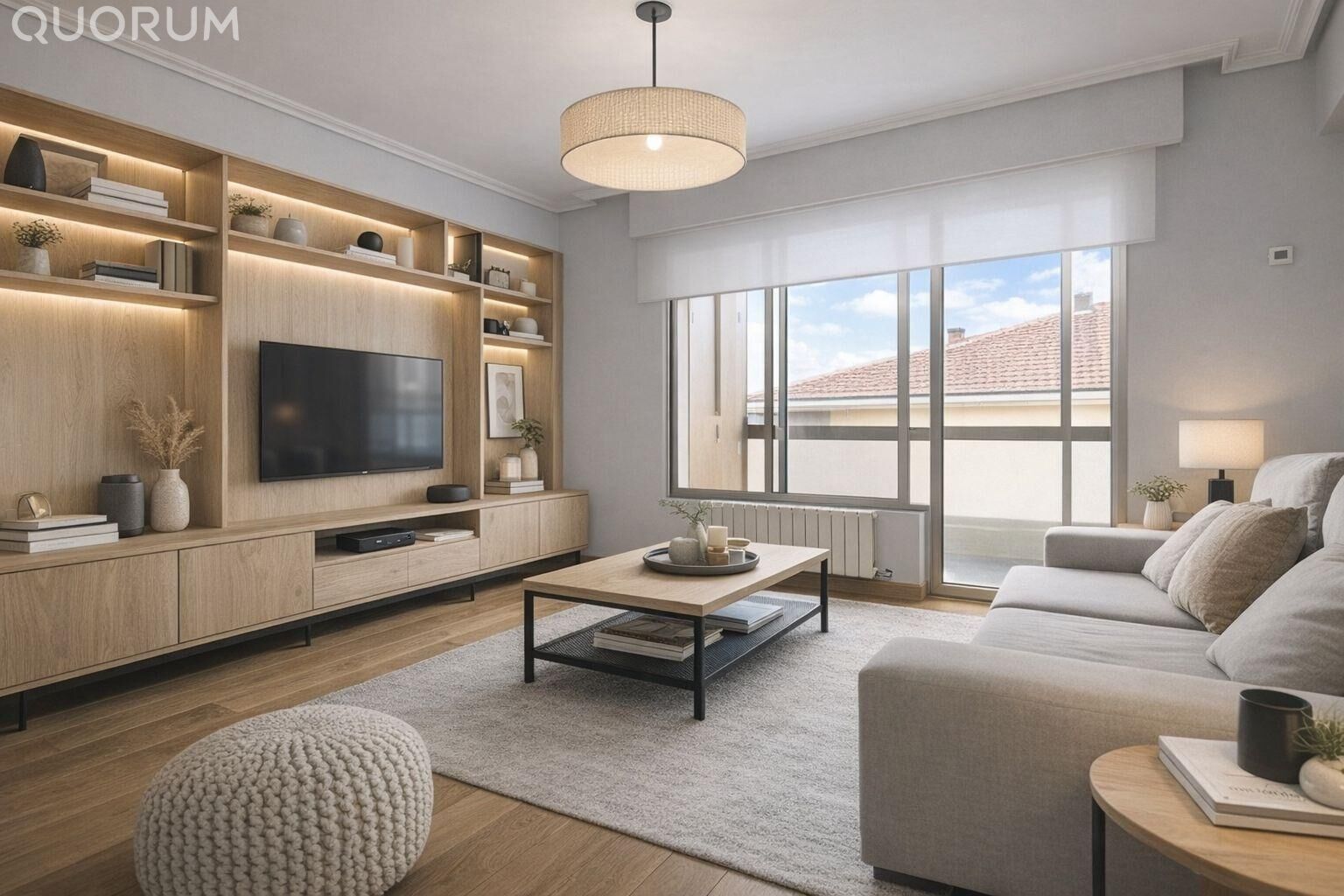 Sala de estar de Piso en venta en Usansolo con Calefacción, Amueblado y Balcón