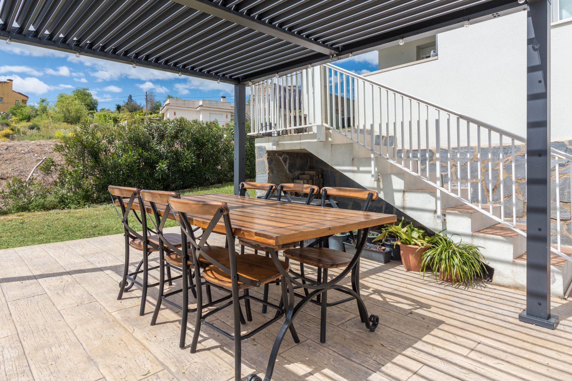 Terrace of House or chalet for sale in Riudecanyes  with Air Conditioner, Private garden and Parquet flooring