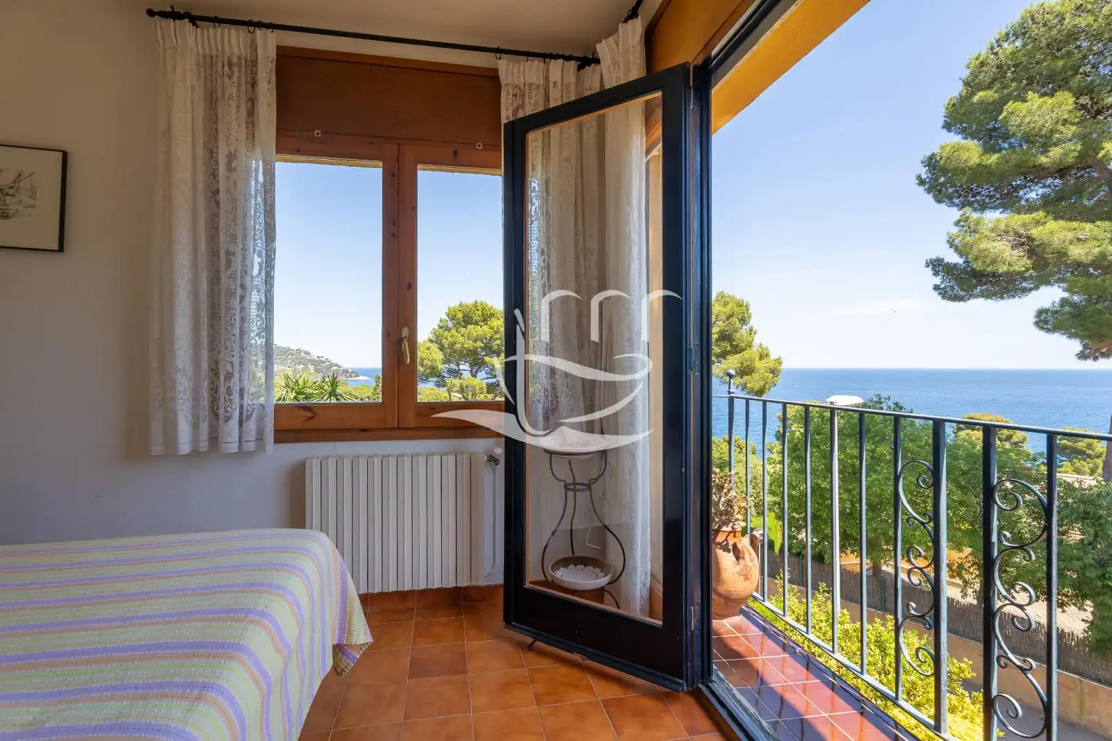 Balcony of Detached homes for sale in Palafrugell  with Air Conditioner, Heating and Storage room