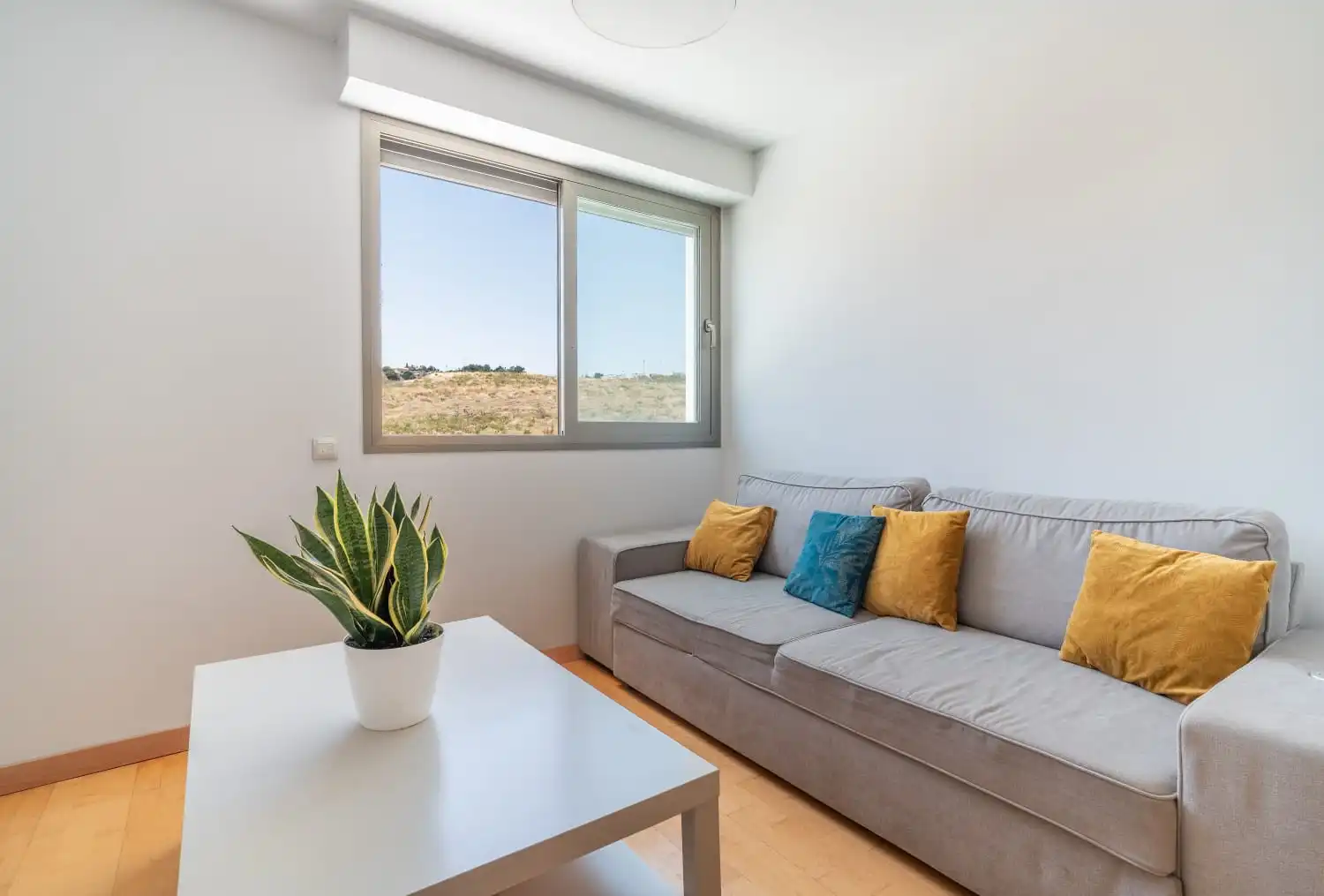 Sala de estar de Dúplex en venta en Mijas con Aire acondicionado, Terraza y Piscina