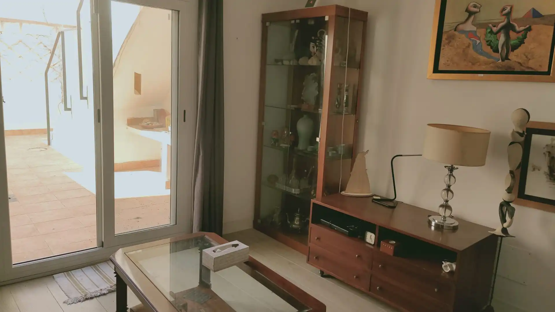 Sala d'estar de Casa adosada en venda en Vila-seca amb Aire condicionat, Terrassa i Moblat