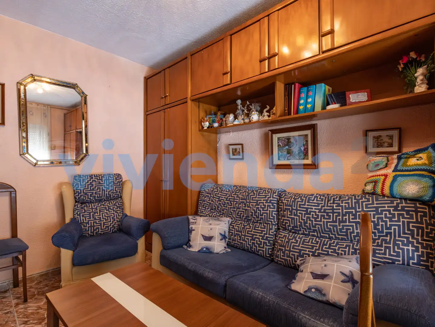 Sala d'estar de Pis en venda en Madrid amb Calefacció, Terrassa i Moblat