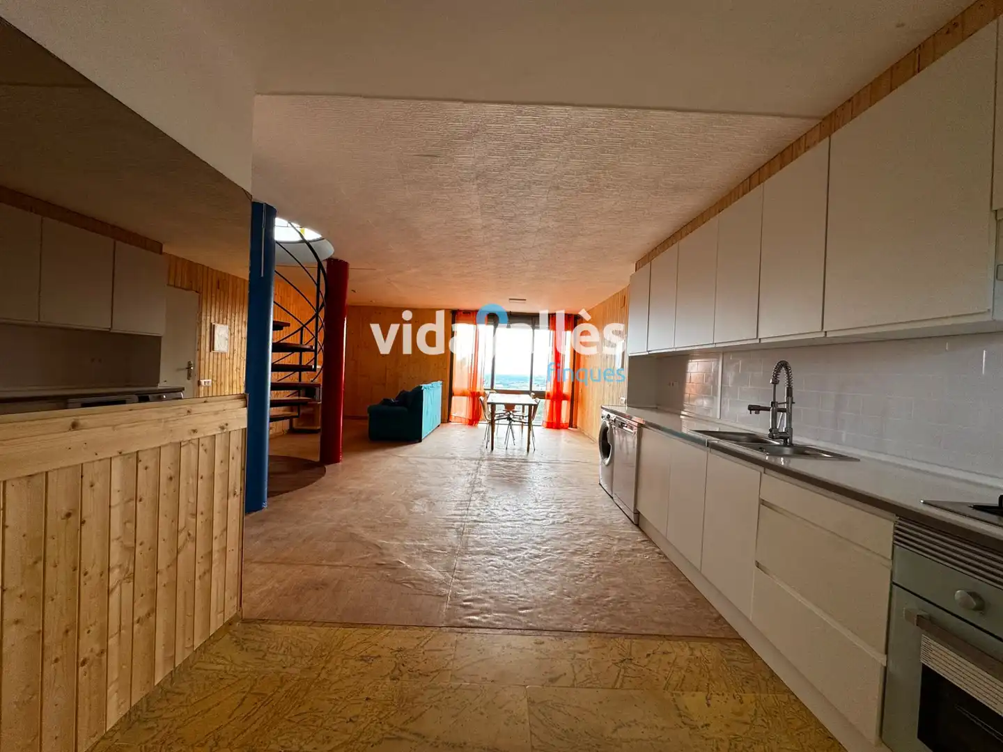 Küche von Wohnung zur Miete in La Roca del Vallès mit Heizung, Privatgarten und Parkett