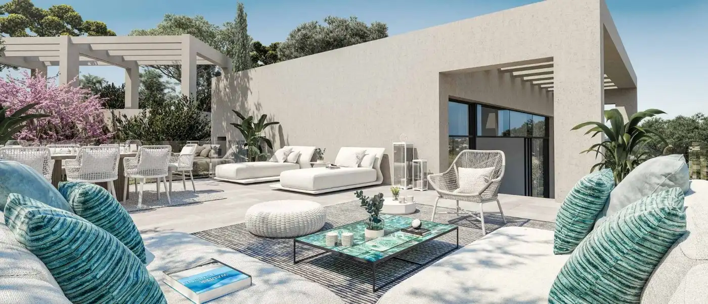 Terrassa de Casa o xalet en venda en Benahavís amb Aire condicionat, Calefacció i Jardí privat