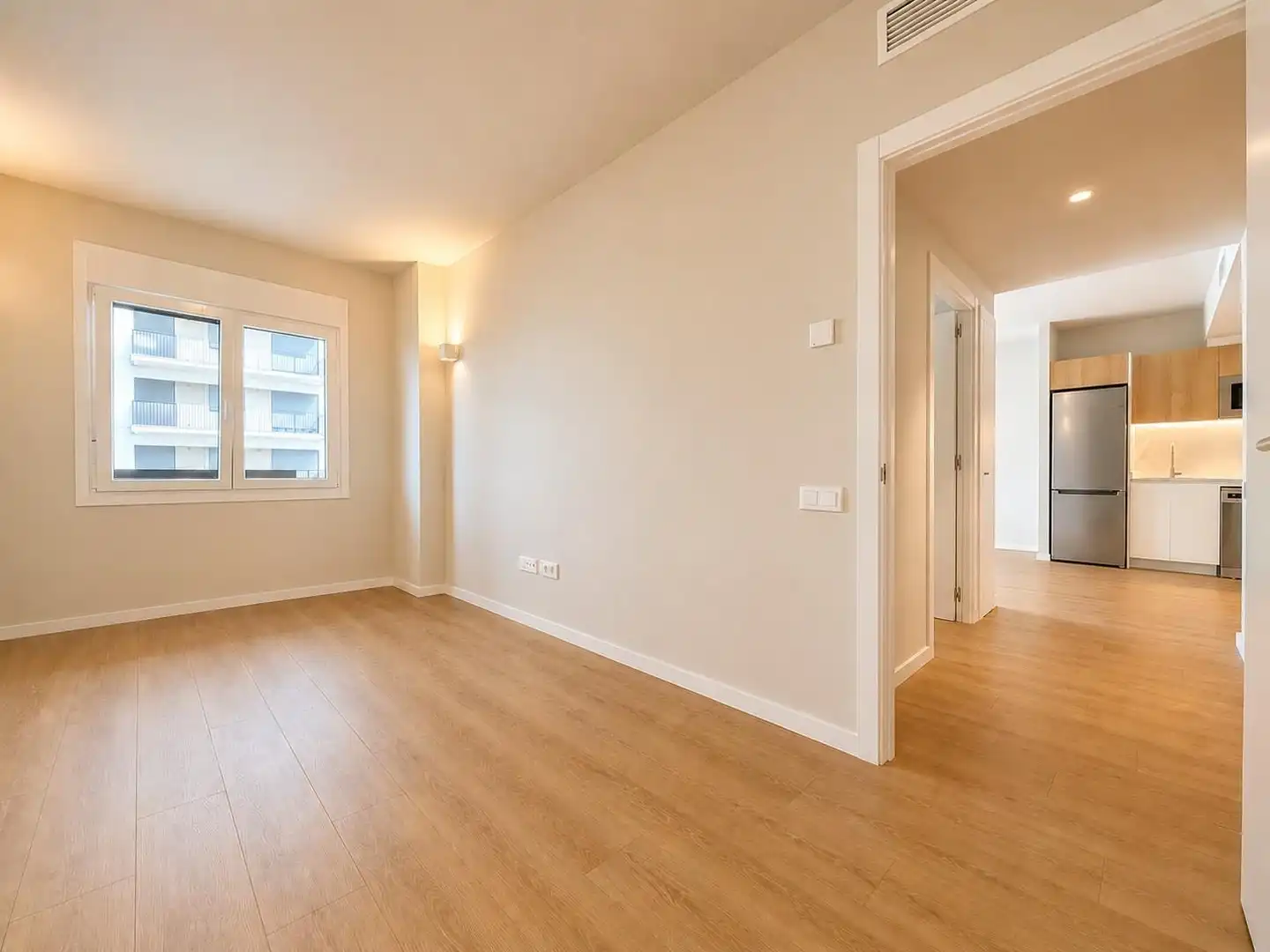 Schlafzimmer von Wohnung zur Miete in Terrassa mit Heizung, Parkett und Terrasse