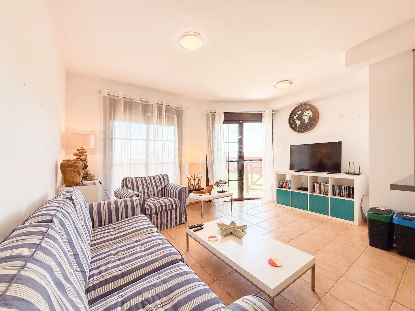 Living room of Apartments for sale in La Oliva  with Private garden, Terrace and Furnished