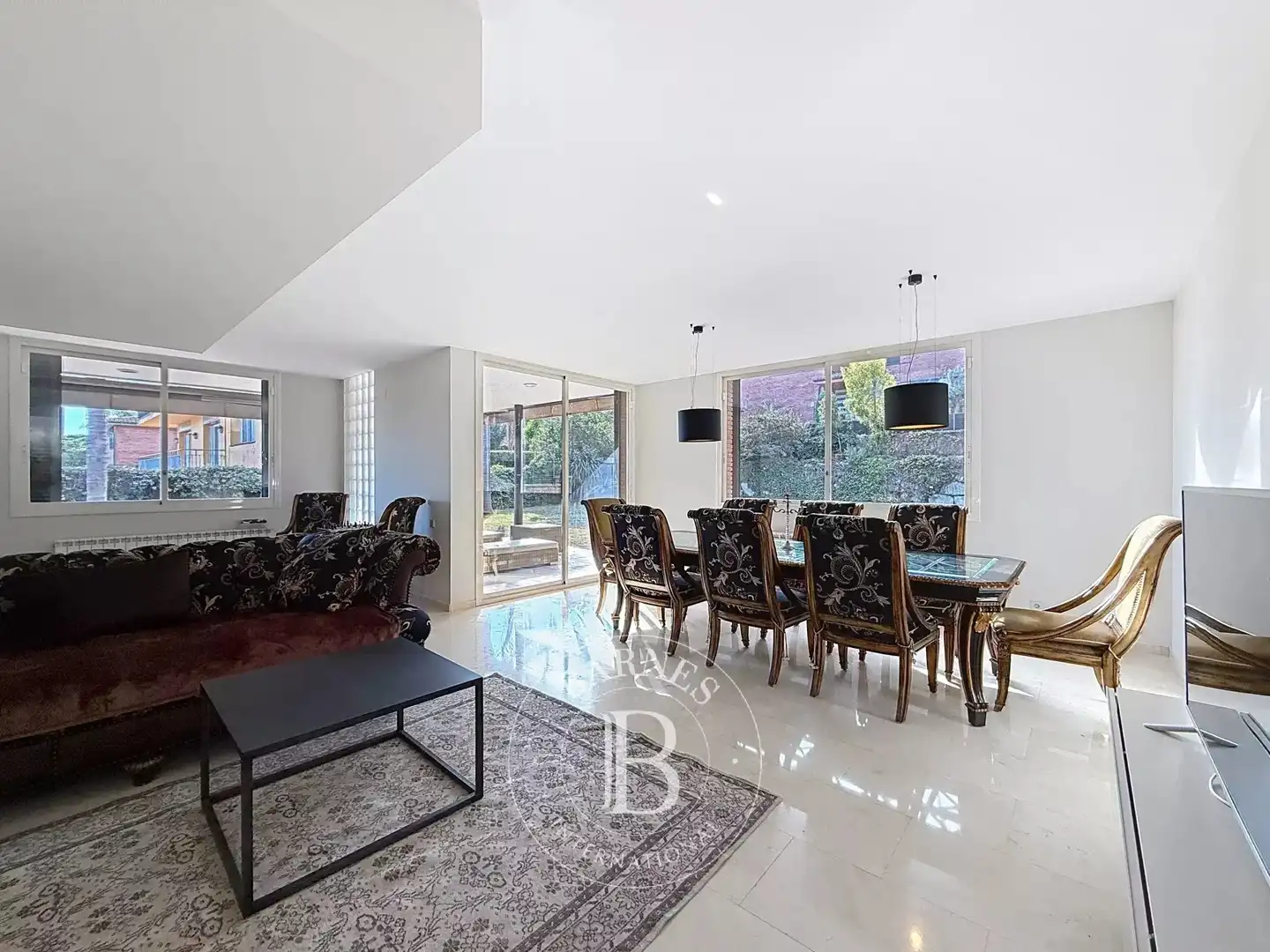 Dining room of Houses for sale in Sant Andreu de Llavaneres  with Air Conditioner, Heating and Private garden