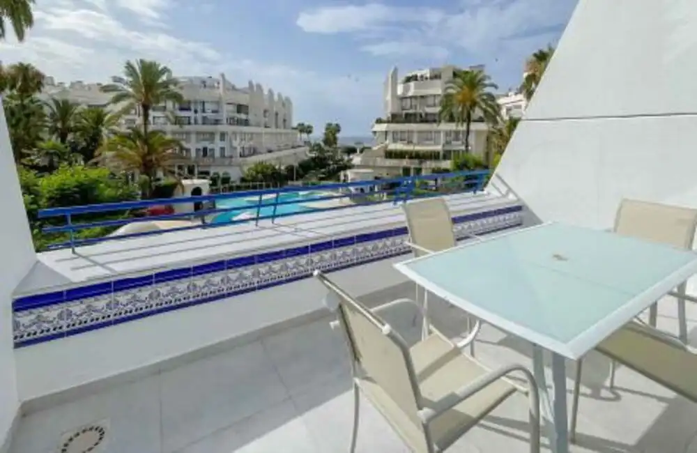 Garden of Duplexes for rent in Marbella  with Air Conditioner, Terrace and Swimming Pool