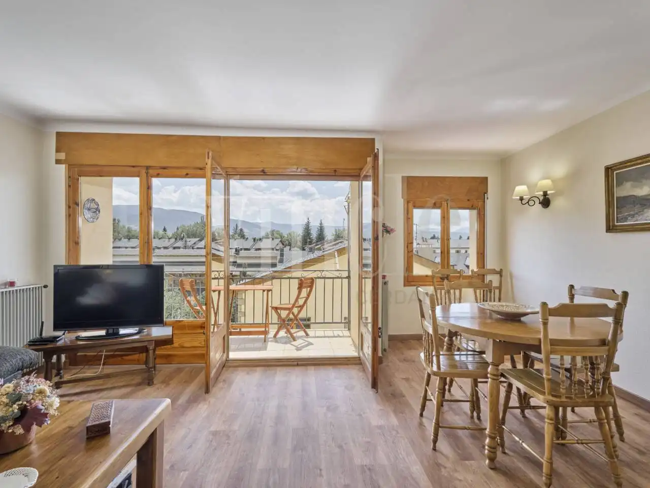 Living room of Apartments for sale in Llívia  with Heating, Parquet flooring and Terrace